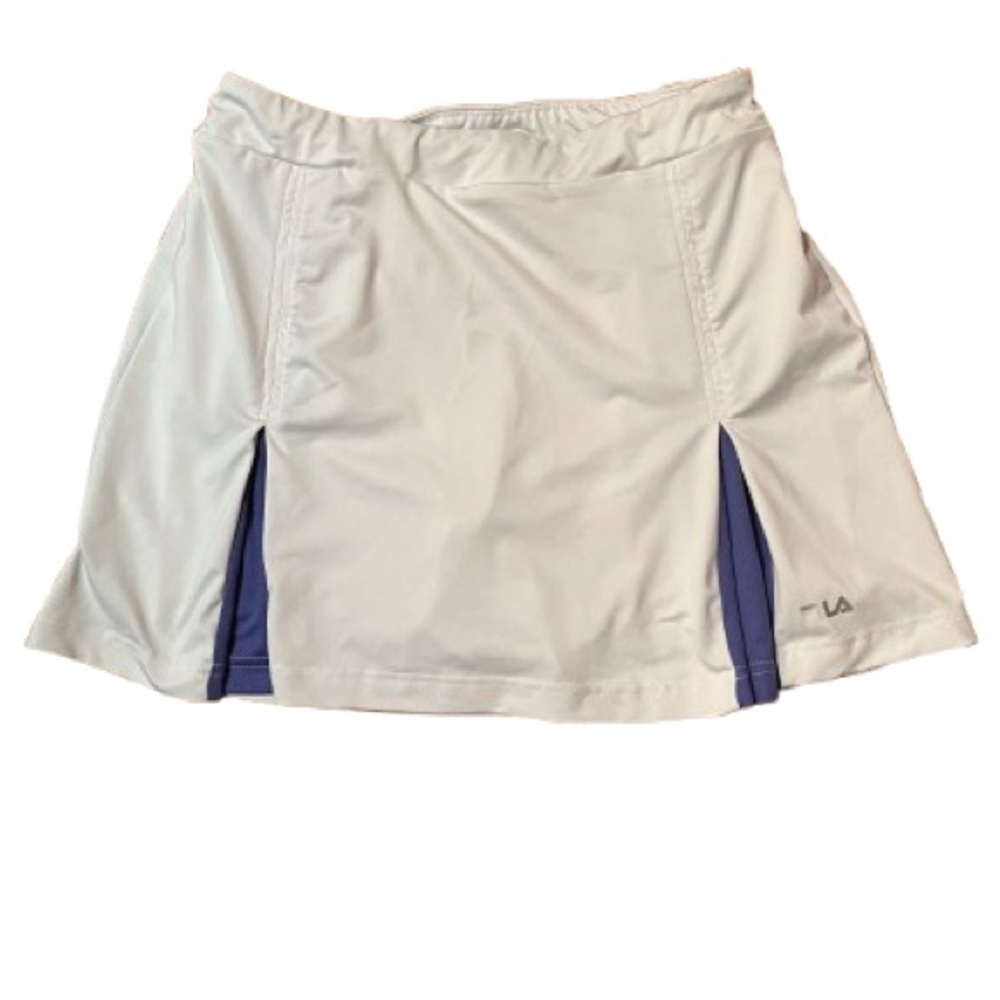 Fila White and Blue Women's Golf Skort (longer length)